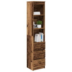 Komoda Stara Drewno 37,5x35x180 cm Drewno klejone