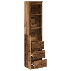 Komoda Stara Drewno 37,5x35x180 cm Drewno klejone