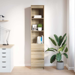 Komoda Sonoma Oak 37,5x35x180 cm Drewno klejone