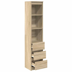 Komoda Sonoma Oak 37,5x35x180 cm Drewno klejone