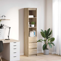 Komoda Sonoma Oak 37,5x35x180 cm Drewno klejone