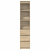 Komoda Sonoma Oak 37,5x35x180 cm Drewno klejone