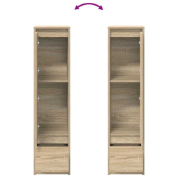 Komoda Sonoma Oak 29,5x34x119,5 cm Drewno klejone