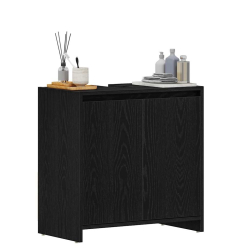 Szafka łazienkowa czarny dąb 60x33x60 cm Drewno klejone