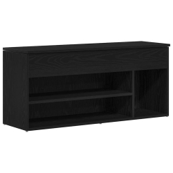 Ławka na buty Czarny dąb 102x30,5x45 cm Drewno klejone