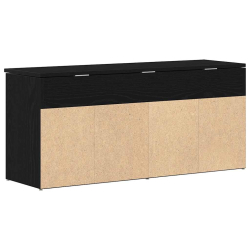 Ławka na buty Czarny dąb 102x30,5x45 cm Drewno klejone