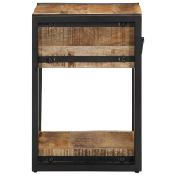 Szafka nocna 40x35x50 cm lite drewno surowe mango