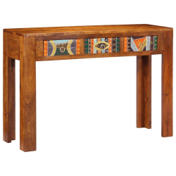 Stolik konsolowy, 110x35x75 cm, lite drewno akacjowe