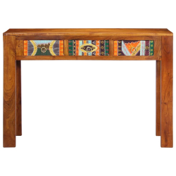 Stolik konsolowy, 110x35x75 cm, lite drewno akacjowe