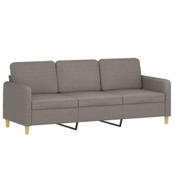 4-cz. komplet wypoczynkowy z poduszkami, taupe, tkanina