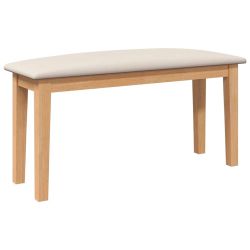 Ławka 90 cm Drewno lite Guma