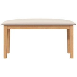 Ławka 90 cm Drewno lite Guma
