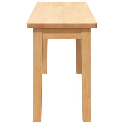 Ławka 90 cm Drewno lite Guma