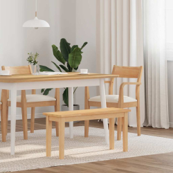 Ławka 90 cm Drewno lite Guma