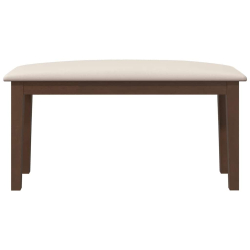 Ławka 90 cm Brązowa lite drewno Guma