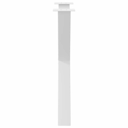 Nogi do stołu jadalnego, 2 szt., białe, 70x(72-73) cm, stal