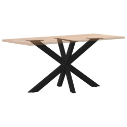 Noga do stołu jadalnego, czarny, 120x68x(72-73) cm, stal