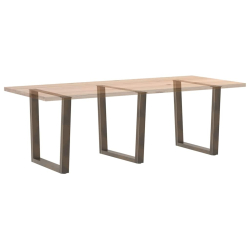 Nogi do stołu jadalnego w kształcie litery V 3 szt. Stal