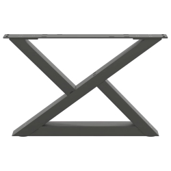 Nogi do stolika kawowego 2 szt. Antracyt 50x(30-31,3) cm Stal