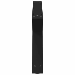 Nogi do stolika kawowego 2 szt. Czarne 70x(30-31,3) cm Stal