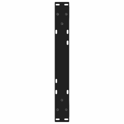 Nogi do stolika kawowego 2 szt. Czarne 50x(30-31,3) cm Stal