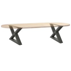 Nogi do stolika kawowego 2 szt. Antracyt 60x(30-31,3) cm Stal