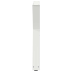 Nogi do stołu jadalnego 2 szt. Białe 50x(72-73,3) cm Stal