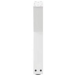 Nogi do stolika kawowego 2 szt. Białe 38x(42-43,3) cm Stal