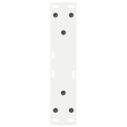 Nogi do stolika kawowego 2 szt. Białe 38x(42-43,3) cm Stal