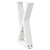 Nogi do stolika kawowego 2 szt. Białe 38x(42-43,3) cm Stal
