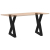 Nogi do stołu jadalnego 2 szt. Czarne 60x(72-73,3) cm Stal