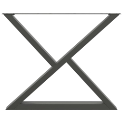 Nogi do stołu jadalnego 2 szt. Antracyt 90x(72-73,3) cm Stal