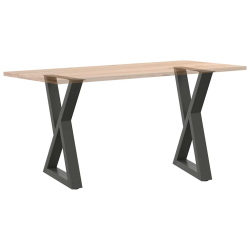 Nogi do stołu jadalnego 2 szt. Antracyt 60x(72-73,3) cm Stal