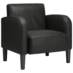 Sofa Fotel z Podłokietnikami Czarny 54 cm Skóra ekologiczna
