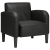 Sofa Fotel z Podłokietnikami Czarny 54 cm Skóra ekologiczna