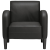 Sofa Fotel z Podłokietnikami Czarny 54 cm Skóra ekologiczna