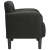 Sofa Fotel z Podłokietnikami Czarny 54 cm Skóra ekologiczna