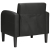Sofa Fotel z Podłokietnikami Czarny 54 cm Skóra ekologiczna
