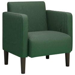 Sofa Fotel z Podłokietnikami Jungle Green 54cm Tkanina Corduroy