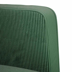 Sofa Fotel z Podłokietnikami Jungle Green 54cm Tkanina Corduroy