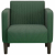 Sofa Fotel z Podłokietnikami Jungle Green 54cm Tkanina Corduroy