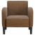 Sofa Fotel z Podłokietnikami Brązowy 54 cm Skóra ekologiczna