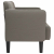 Sofa dwuosobowa jasnoszara 109 cm Tkanina sztruksowa