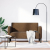 Sofa dwuosobowa brązowa 110 cm sztuczna skóra