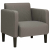 Sofa Fotel z Podłokietnikami Jasnoszary 54 cm Tkanina Kordowa