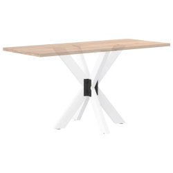 Noga do stołu jadalnego, biały, 85x85x(72-73) cm, stal