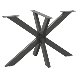 Noga do stołu jadalnego, antracyt, 120x68x(72-73) cm, stal
