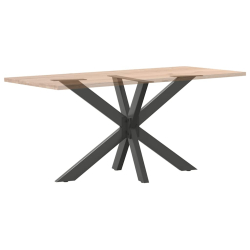 Noga do stołu jadalnego, antracyt, 120x68x(72-73) cm, stal