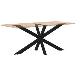 Noga do stołu jadalnego, czarny, 150x78x(72-73) cm, stal
