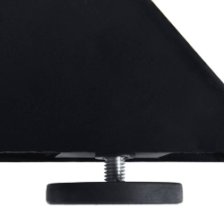 Noga do stołu jadalnego, czarny, 150x78x(72-73) cm, stal